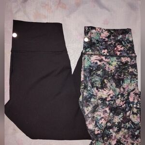 Black and Multicolor Leggings